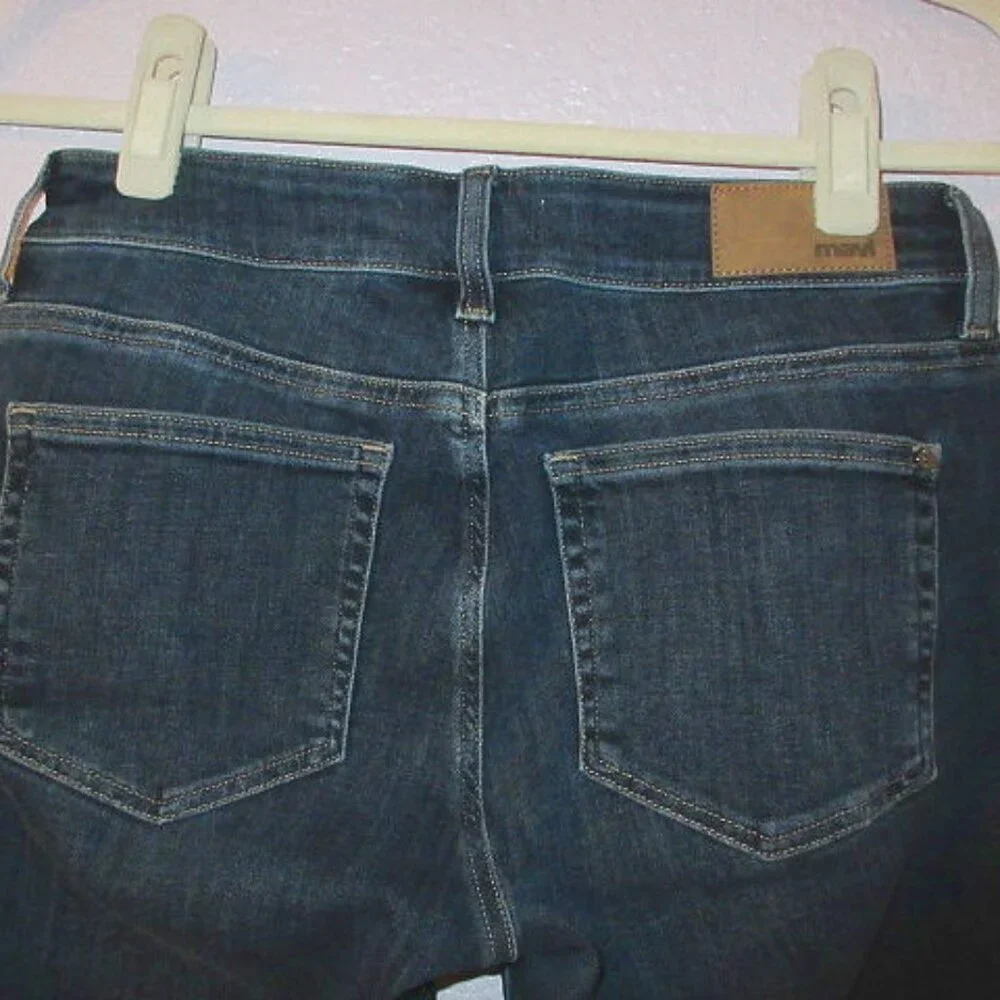 Mavi Womens Karly Denim Jean Shorts Size 27 Stretch Cuffed Dark Wash Mid Rise